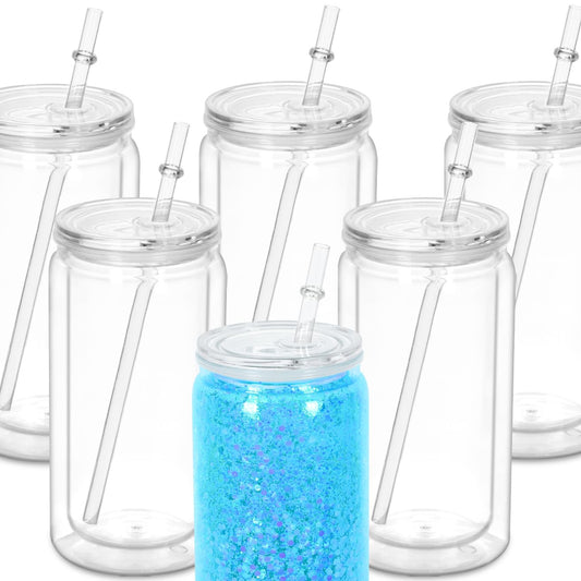 16oz. Custom Snow Globe Tumbler