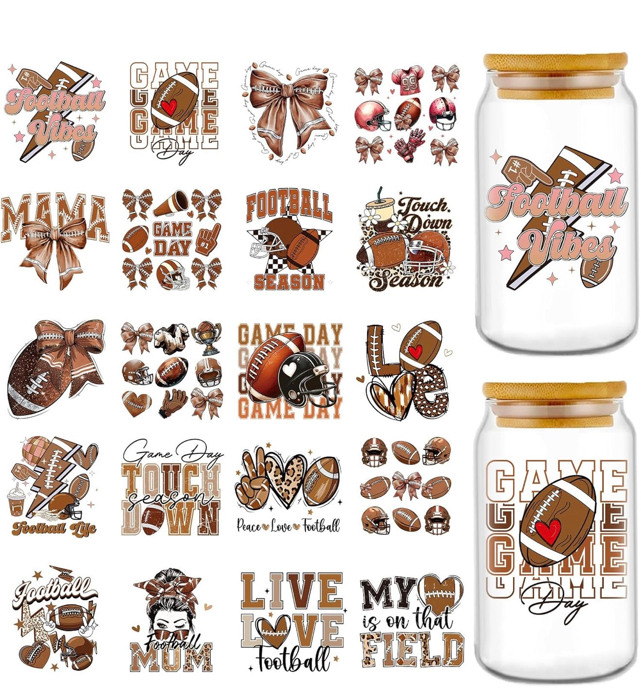 **EXAMPLES** UV DTF Cup Wraps